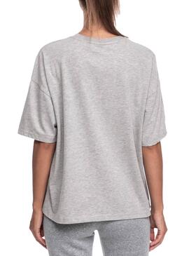 T-Shirt Superdry New York Grau für Damen