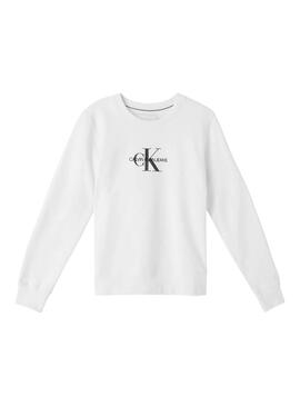 Sweatshirt Calvin Klein Glitter Weiss für Damen