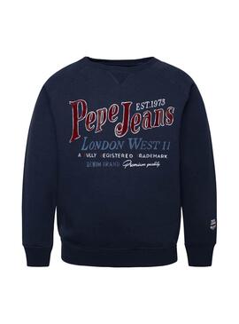 Sweatshirt Pepe Jeans Arthur Blau für Junge