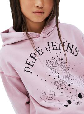 Sweatshirt Pepe Jeans Chery Lila für Mädchen