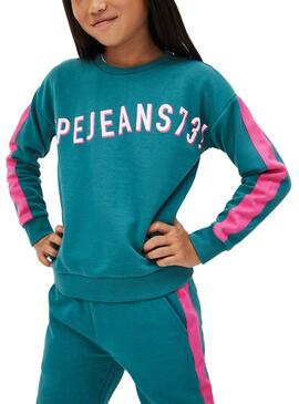 Sweatshirt Pepe Jeans Kat Grün für Mädchen