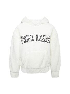 Sweatshirt Pepe Jeans Teresa Weiss für Mädchen