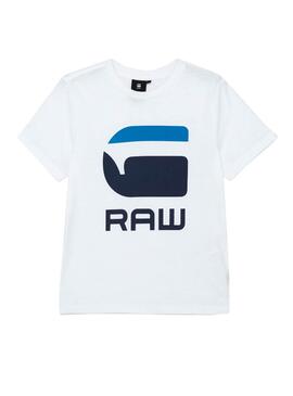 T-Shirt G-Star Raw Marke Weiss für Junge