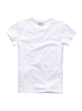 T-Shirt G-Star Basic Weiss für Mädchen