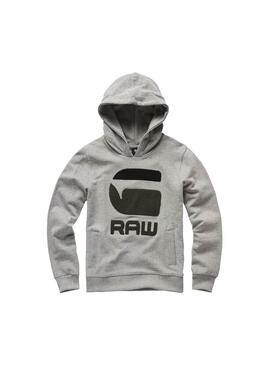 Sweatshirt G Star Raw Terry Grau für Junge