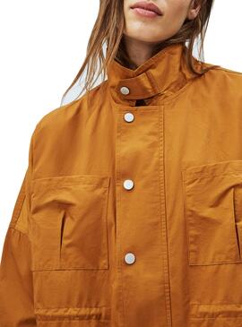 Parka Pepe Jeans Katie Camel für Damen