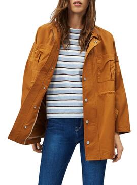 Parka Pepe Jeans Katie Camel für Damen