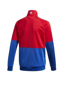 Jacke Adidas Big Trefoil Rot für Junge