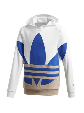 Sweatshirt Adidas Big Trefoil Weiss für Junge