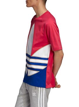 T-Shirt Adidas Big Trefoil Colorblock Pinke Herren