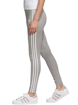 Legging Adidas 3 Stripes Grau für Damen