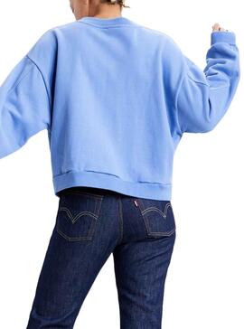Sweatshirt Levis Diana Serif Blau für Damen