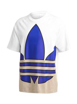 T-Shirt Adidas Big Trefoil Colorblock Weiss