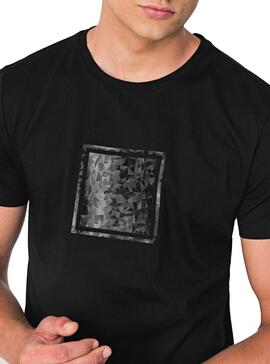 T-Shirt Antony Morato Squared Schwarz für Herren