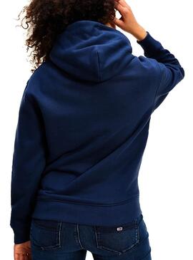 Sweatshirt Tommy Jeans Outline Marineblau Damen