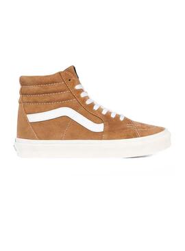 Sneaker Vans SK8-HI Leder Camel Herren und Damen