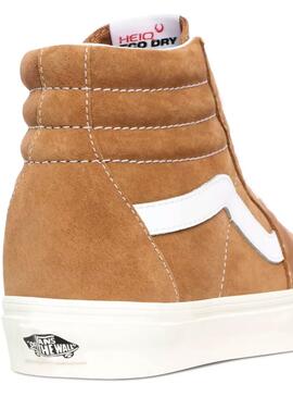 Sneaker Vans SK8-HI Leder Camel Herren und Damen