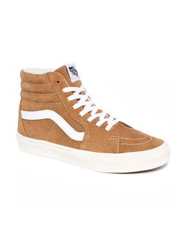 Sneaker Vans SK8-HI Leder Camel Herren und Damen