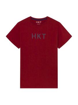 T-Shirt Hackett HKT Basic Rot für Herren