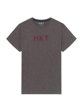 T-Shirt Hackett HKT Basic Grau für Herren