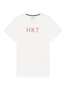 T-Shirt Hackett HKT Basic Weiss für Herren