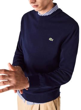 Pullover Lacoste Round Blau Marineblau für Herren