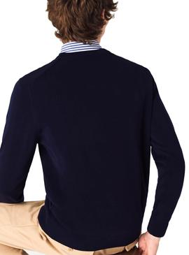 Pullover Lacoste Round Blau Marineblau für Herren