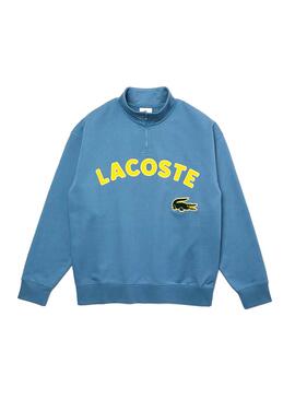 Sweatshirt Lacoste Mock Blau für Herren