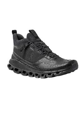 Sneaker On Running Cloud Hi Waterproof Black