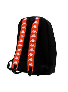 Rucksack Kappa Bastil Schwarz Orange Herren und Damen