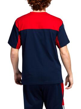 T-Shirt Adidas Classics Blau y Rot für Herren