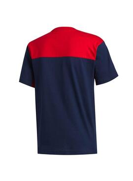 T-Shirt Adidas Classics Blau y Rot für Herren