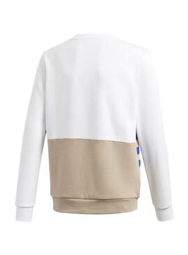 Sweatshirt Adidas Big Trefoil Weiss für Junge