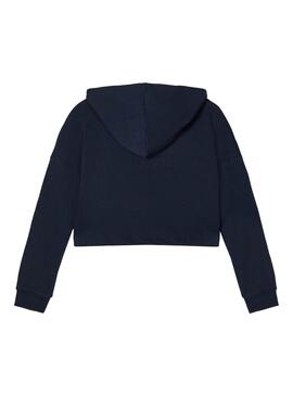 Sweatshirt Name It Viala Crop Marine Blau für Mädchen