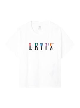 T-Shirt Levis Split Weiss für Damen