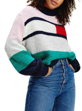Pullover Tommy Jeans Bell Multi für Damen
