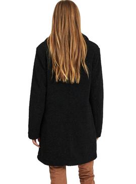 Mantel Vila Viliosi Teddy Schwarz für Damen