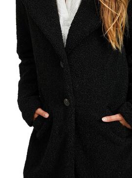 Mantel Vila Viliosi Teddy Schwarz für Damen