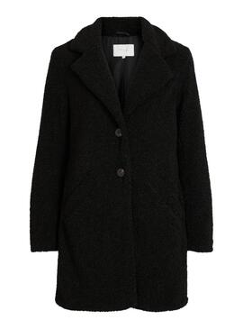 Mantel Vila Viliosi Teddy Schwarz für Damen