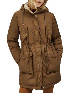 Parka Pepe Jeans Rebecca Tostado Reversibel Beige