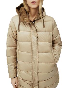 Parka Pepe Jeans Rebecca Tostado Reversibel Beige