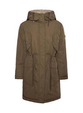 Parka Pepe Jeans Rebecca Tostado Reversibel Beige