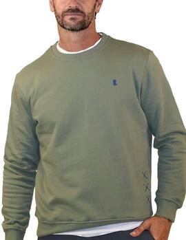 Sweatshirt El Pulpo Stickerei Grün für Herren