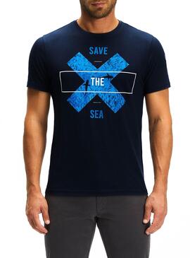 T-Shirt North Sails Graphic Marine Blau für Herren