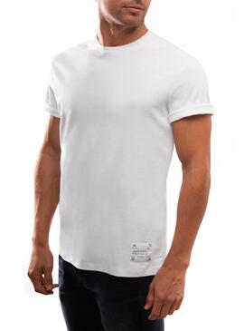 T-Shirt Klout Bio-Label Weiss für Herren