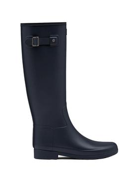 Stiefelette Hunter Original Marineblau für Damen verfeinert