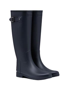 Stiefelette Hunter Original Marineblau für Damen verfeinert