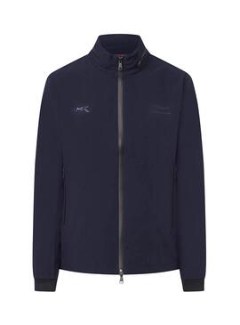 Jacke Hackett Aston Martin Softshell Marine Blau