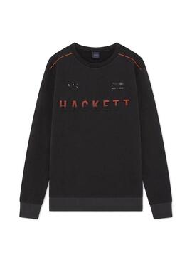 Sweatshirt Hackett Aston Martin Schwarz für Herren