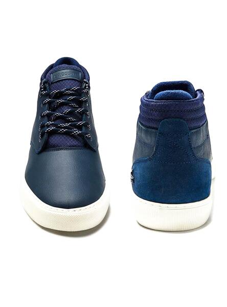 Stiefeletten Lacoste Esparre Leder Marine Blau f r Herre